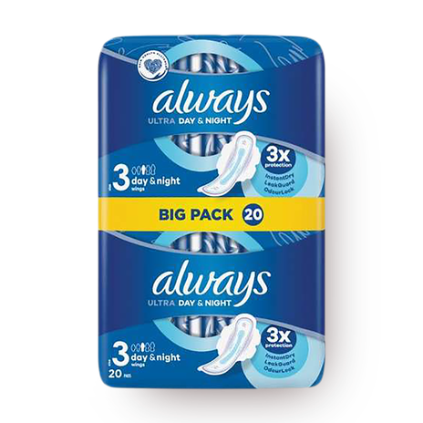 Always Sanitary Pads Double For Night