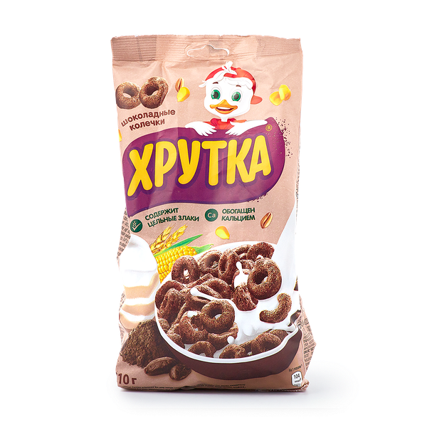 Колечки шоколадные мультизлаковые «Хрутка» с кальцием