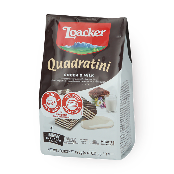 Loacker Quadratini Chocolate milk wafers