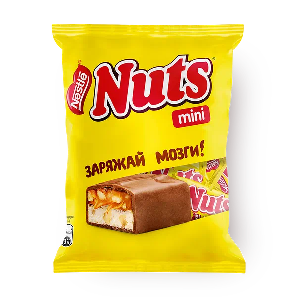 Батончики Nuts Mini с фундуком и арахисом