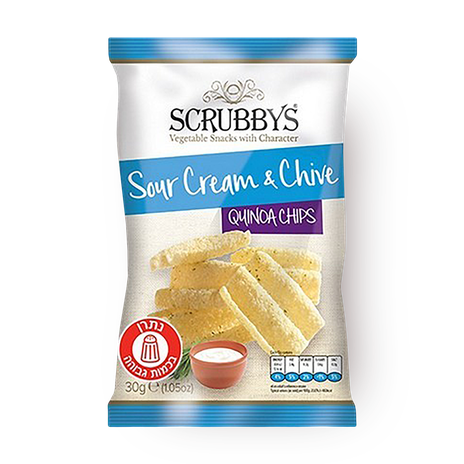 Scrubby's Quinoa Chips Sour Cream&Chive