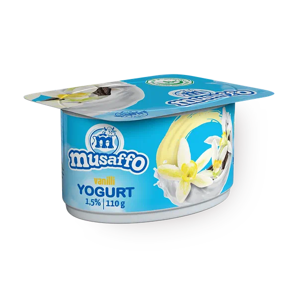 Йогурт Musaffo со вкусом ванили 1,5%