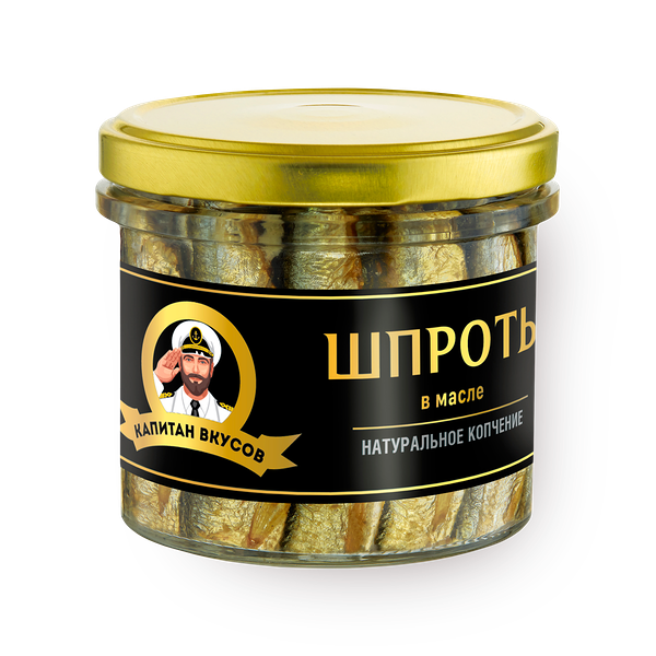 Шпроты «Капитан Вкусов» в масле