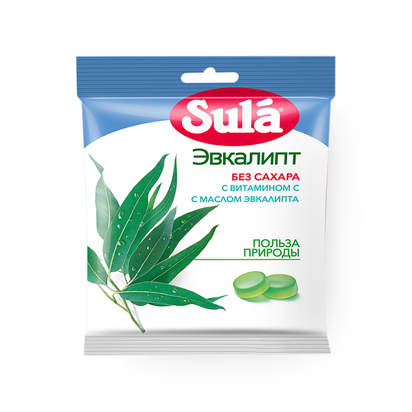 Леденцы Sula эвкалипт