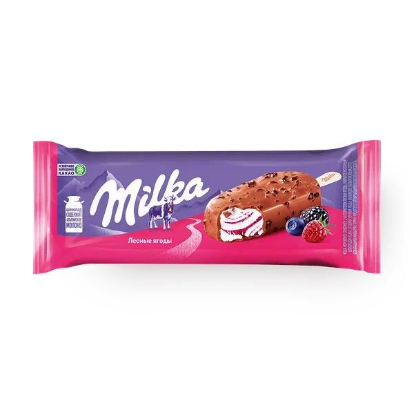 Мороженое Milka лесные ягоды эскимо