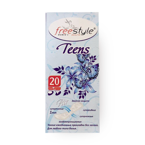 Прокладки женские гигиенические Free Style Teens без аромата