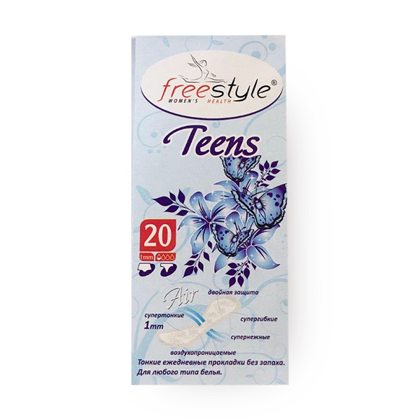 Прокладки женские гигиенические Free Style Teens без аромата
