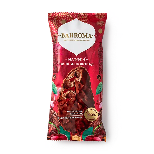 Мороженое Bahroma маффин вишня-шоколад