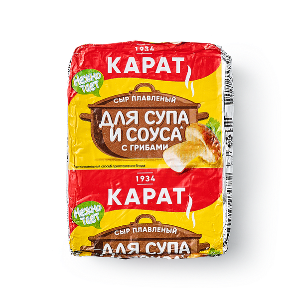 Сыр плавле­ный для супа и соуса Карат