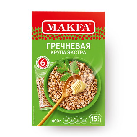 Крупа гречневая Makfa Экстра в варочных пакетах