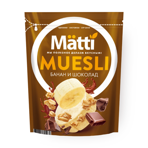 Мюсли Matti банан и шоколад