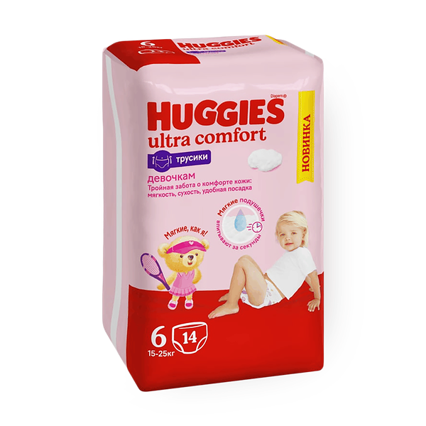 Подгузники-трусики Huggies 6 15-25 кг