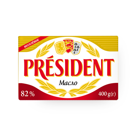 Сливочное масло 82% President