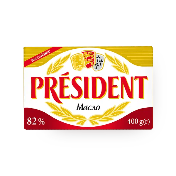 Сливочное масло 82% President