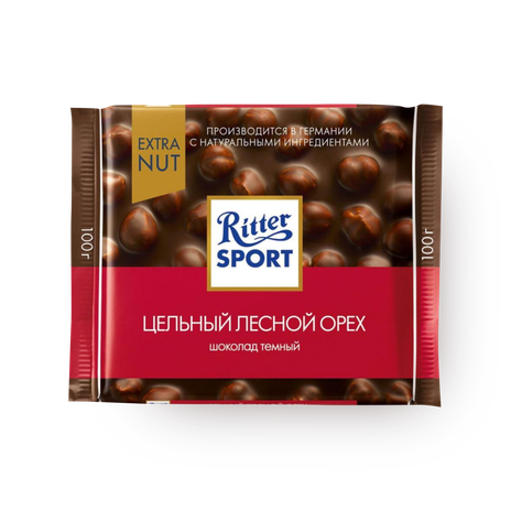 Шоколад тёмный Ritter Sport Лесной орех