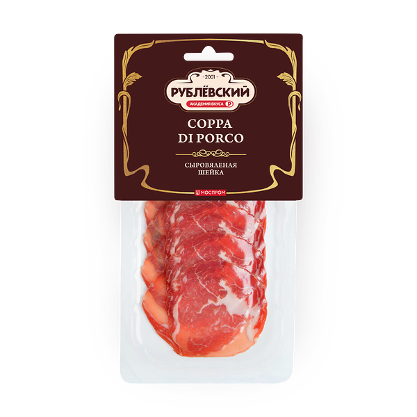 Шейка сыровяленая «Рублёвский» Coppa Di Porco нарезка