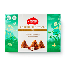 Конфеты Родные просторы «Россия - щедрая душа!» с фундуком, 180 г ...