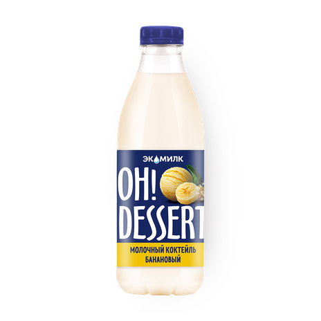 Коктейль молочный «Экомилк» Oh!Dessert банановый 2%