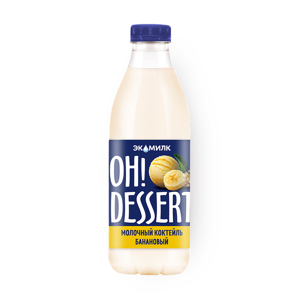 Коктейль молочный «Экомилк» Oh!Dessert банановый 2%