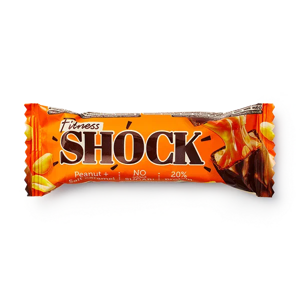 Батончик протеиновый FitnesShock арахис-солёная карамель в глазури