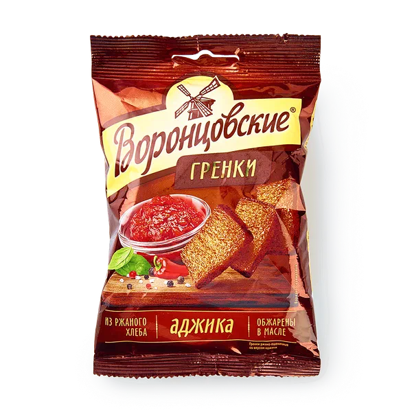 Сухарики-гренки «Воронцовские» чеснок 60 г — купить по цене 29 ₽ с ...