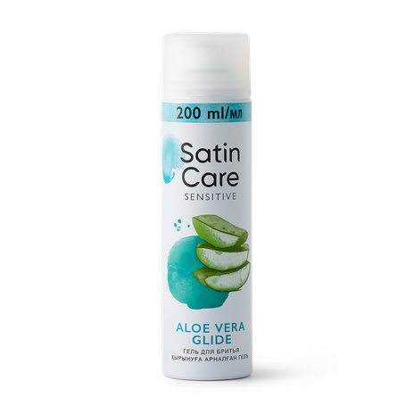 Гель для бритья Satin Care Aloe Vera Glide для чувствительной кожи