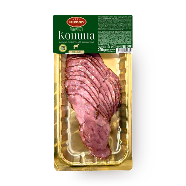 Конина «Бижан» копчёно-варёная нарезка
