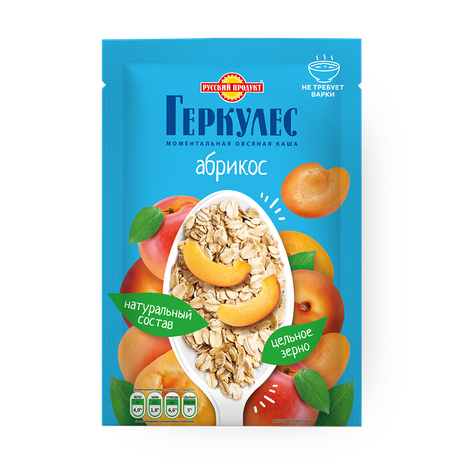 Каша овсяная Геркулес Русский продукт с абрикосами