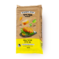 Meshek Vailer Tofu schnitzel with corn