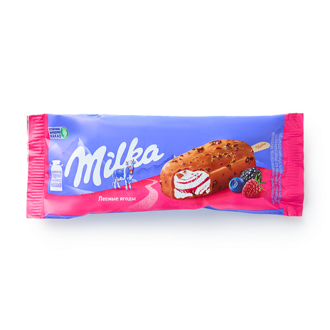 Мороженое сливочное Milka лесные ягоды эскимо