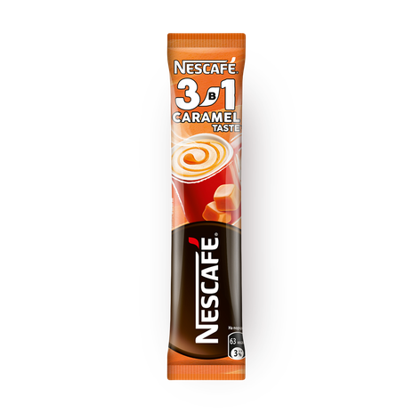 Кофейный напиток растворимый 3в1 Nescafe Карамельный порционный