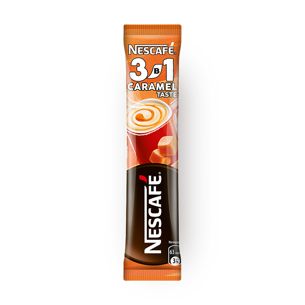Кофейный напиток растворимый 3в1 Nescafe Карамельный порционный