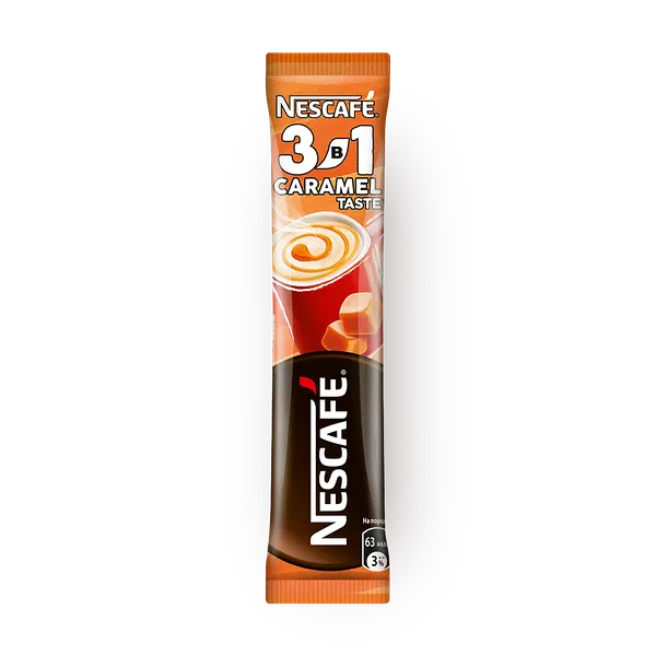 Кофейный напиток растворимый 3в1 Nescafe Карамельный порционный