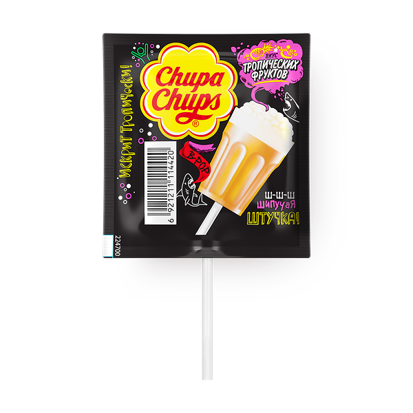 Карамель Chupa Chups со вкусом тропических фруктов