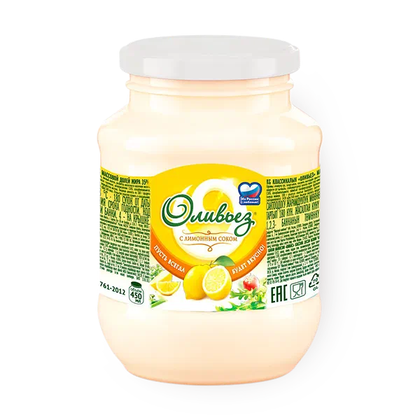 Майонез с лимонным соком «Оливьез» 35%