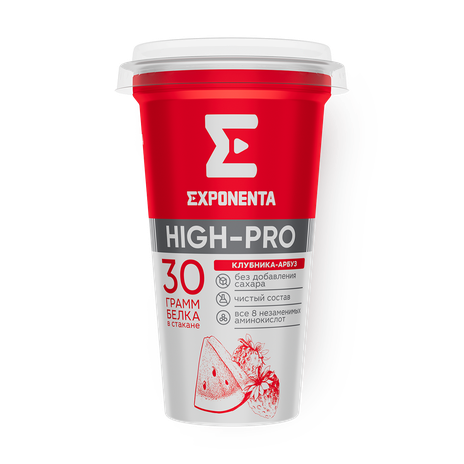 Напиток кисломолочный обезжиренный Exponenta High-Pro клубника-арбуз