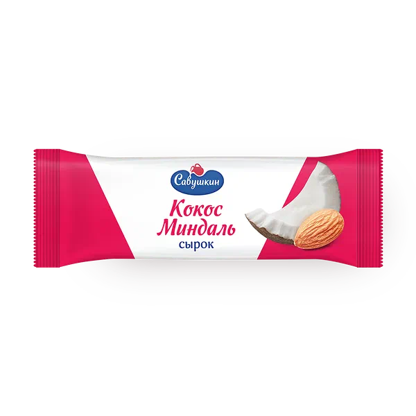 Сырок творожный «Савушкин» кокос-миндаль