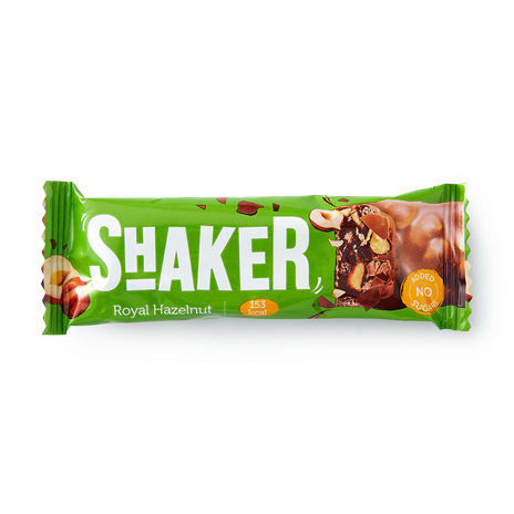 Батончик низкоуглеводный FitnesShock Shaker фундук в глазури без сахара