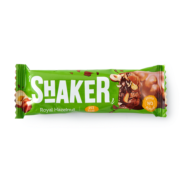 Батончик низкоуглеводный FitnesShock Shaker фундук в глазури без сахара