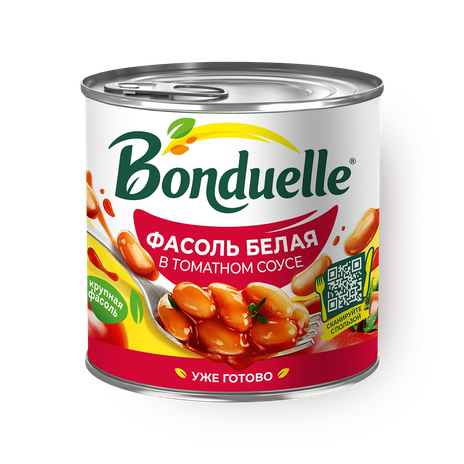 Фасоль белая Bonduelle в томатном соусе