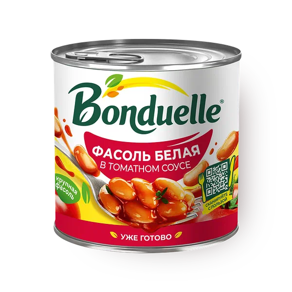 Фасоль белая Bonduelle в томатном соусе