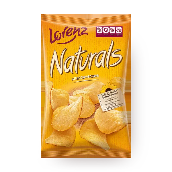 Чипсы картофельные Naturals Классические с солью