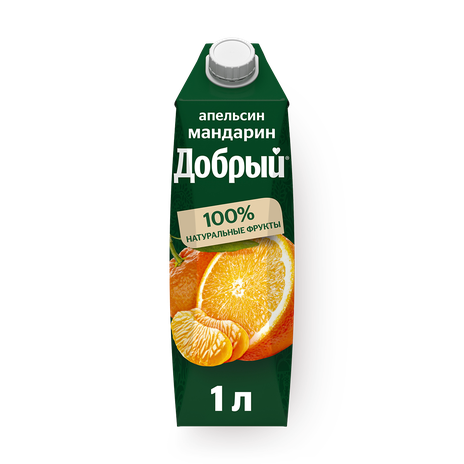 Напиток сокосодержащий Апельсин-мандарин «Добрый»