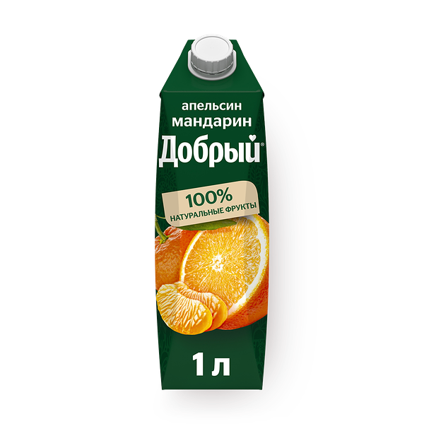 Напиток сокосодержащий Апельсин-мандарин «Добрый»