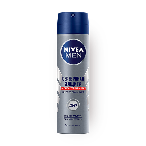 Дезодорант-антиперспирант Nivea Men Серебряная защита спрей