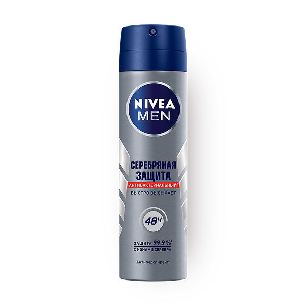 Дезодорант-антиперспирант Nivea Men Серебряная защита спрей