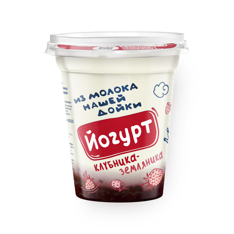Йогурт «Из молока нашей дойки» клубника-земляника 3,2-6%