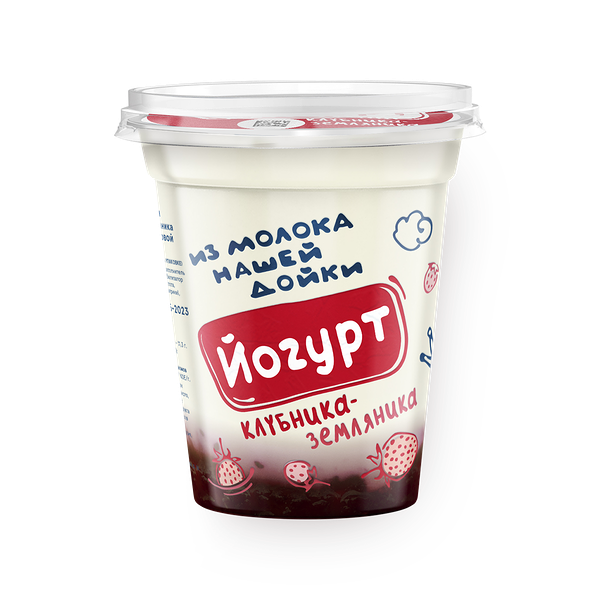 Йогурт «Из молока нашей дойки» клубника-земляника 3,2-6%