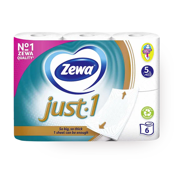 Туалетная бумага Zewa Just