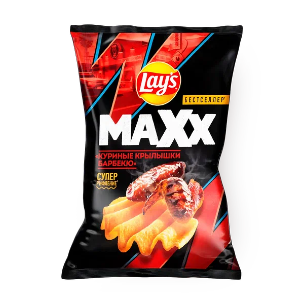 Чипсы Lay's Maxx Куриные крылышки барбекю